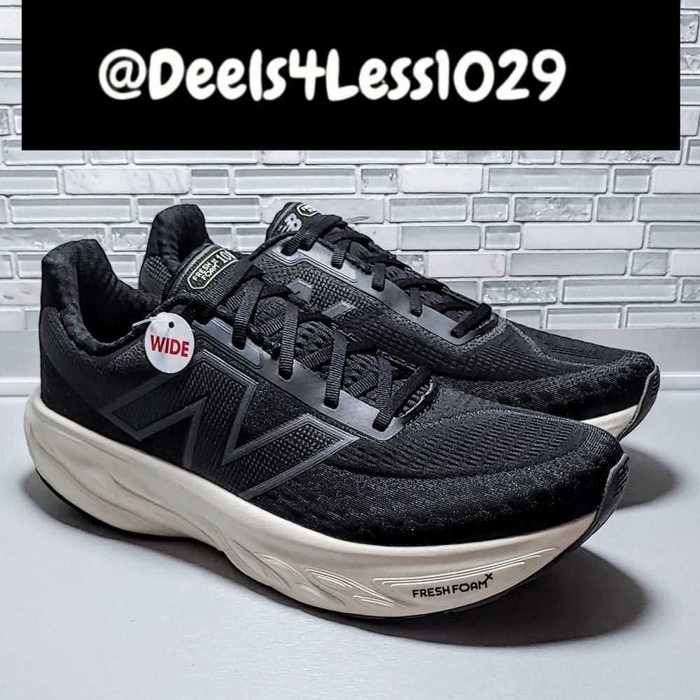 New Balance Fresh Foam X 1080v14 Mens Size 10.5 Wide/Womens 12 Wide Black - Picture 3 of 7
